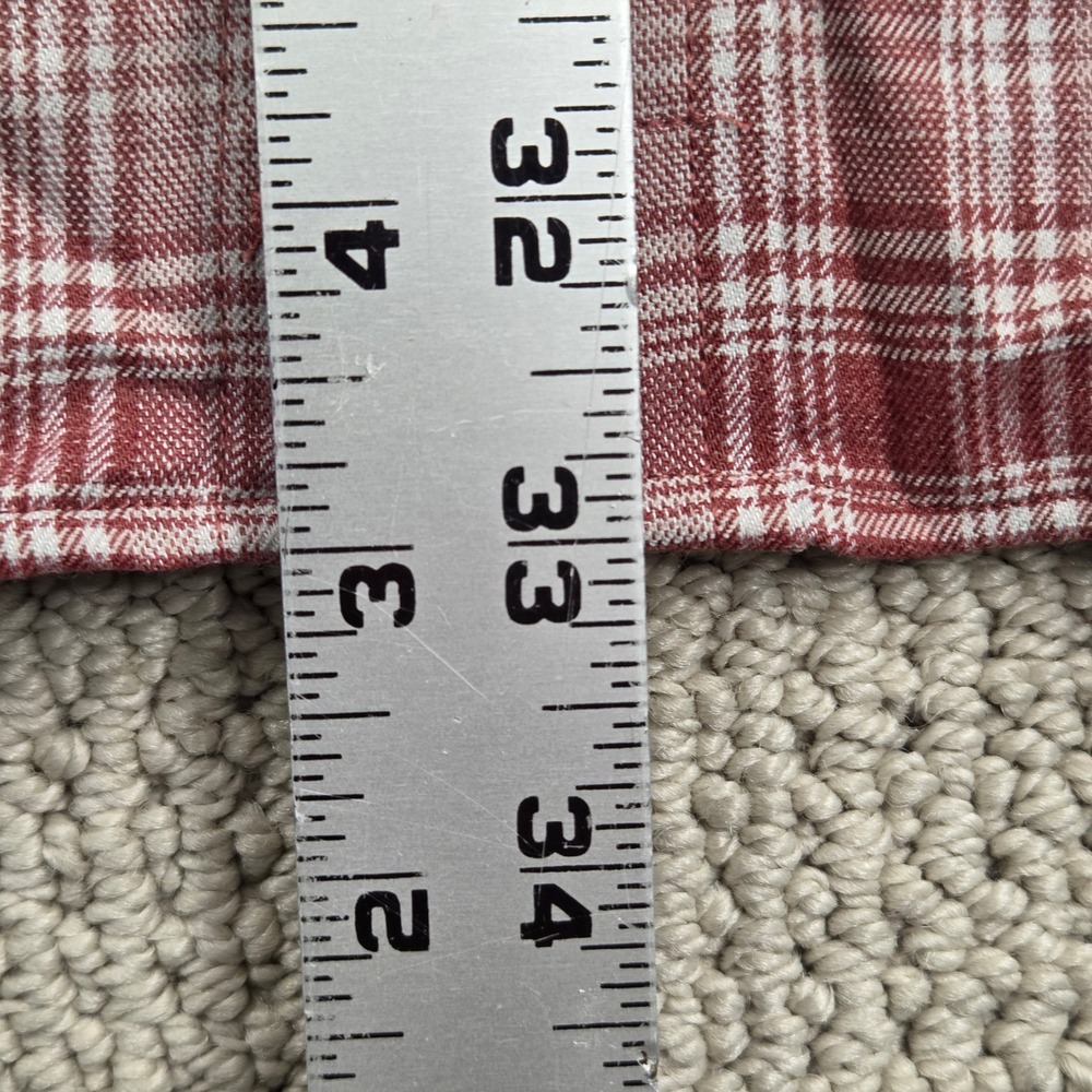 NEW GenTeal Performance Long Sleeve Flannel Shirt Rosewood Plaid Mens XXL‎ - Picture 9 of 11